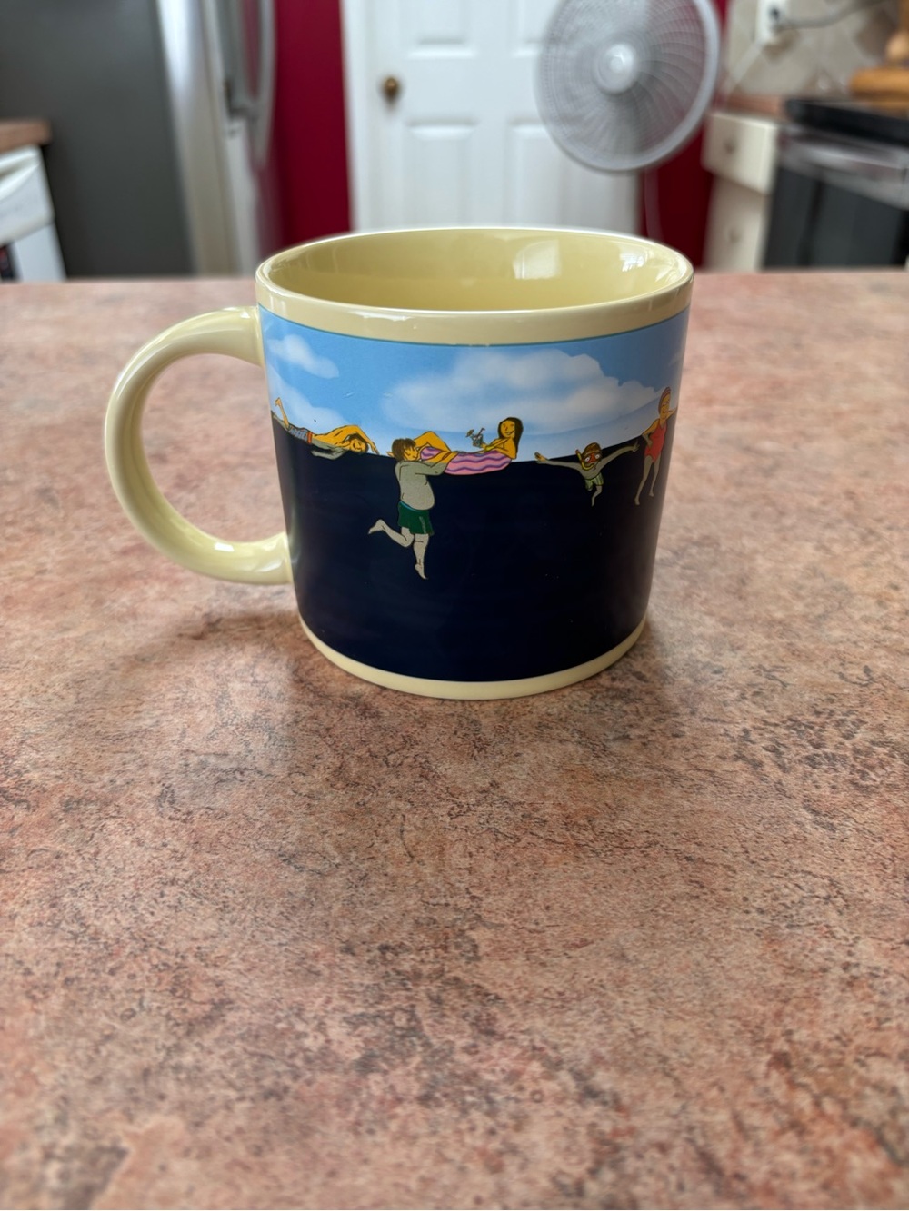 The shark coffee mug - philosophers guild - heat change mug